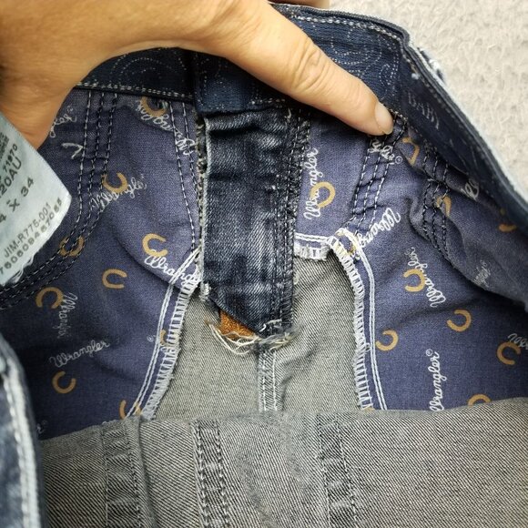 Wrangler Jeans Womens 3/4 Q Baby Stretch Mid Rise Bootcut *Altered Read* - Picture 14 of 16